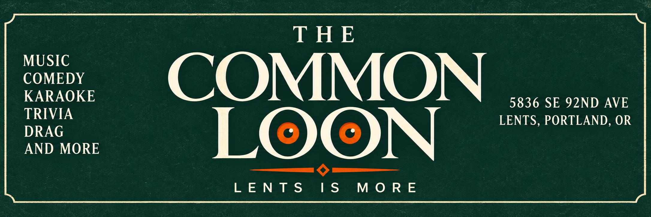 The Common Loon. Lents is more.